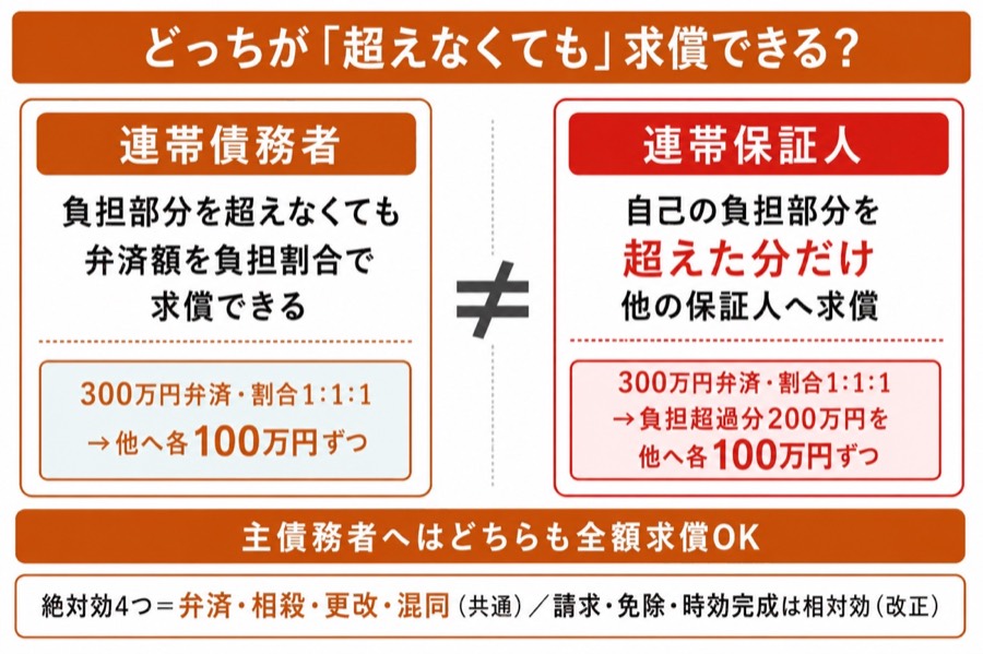 図 連帯債務・保証の求償(タップ/ピンチで拡大)