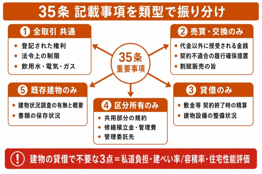 図 重要事項説明の類型(タップ/ピンチで拡大)